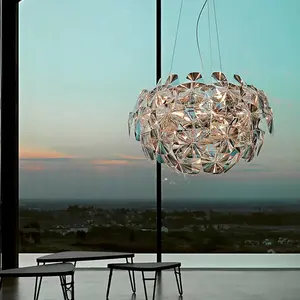 โคมไฟอะคริลิคสีขาวอบอุ่น ดีไซน์ GravaSwirl สไตล์สแกนดิเนเวียน อินดัสเทรียล ร่วมสมัย 3000K 4000K สำหรับห้องพักอาศัยในบ้าน ใช้กับไฟฟ้ากระแสสลับ - Product Image 2