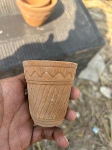 Natural Clay Traditional Indian Kulhad <b>Tea</b> <b>Cups</b> & <b>Saucers</b> Enhance Aroma Skilled Artisans' Masterpiece - Product Image 5