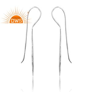 Pendientes de Plata Oxidada 925 de Última Moda para Mujer, Joyería de Diseño Personalizado para Mujer, Regalo para Ella - Product Image 4