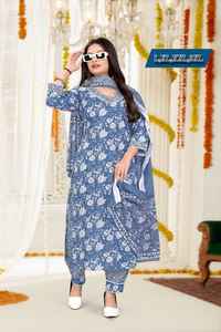 Nuevo Conjunto de Kurtis Indio Étnico de Algodón con Diseño Bordado Completo y Dupatta Estampada de Algodón para Mujer - Product Image 4