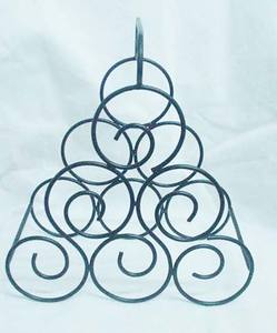 Porte-bouteille de vin unique contemporain écologique personnalisé en acier inoxydable pour la maison, les hôtels et restaurants américains - Product Image 1