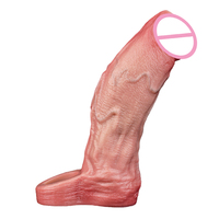 Oralsx <strong>Best</strong>-<strong>Selling</strong> Liquid Silicone Male Dildo Penis Pump and <strong>Cock</strong> Extender Realistic Sex Toy with Lifelike Experience