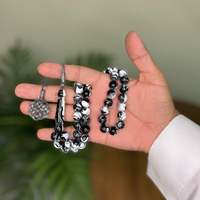 Nouvelle résine Tasbih 33 perles turquoise prière chapelet pierre musulman chapelet tasbih compteur bijoux inde exportateur