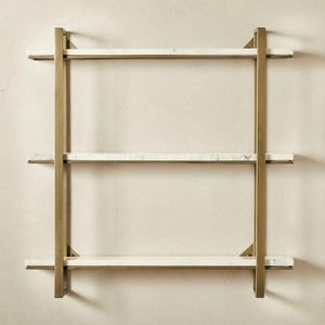 Custom made brass <b>shelves</b> racks designed for interior designers enhancing elegance durability of contemporary stylish interiors - Product Image 6