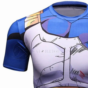 Camisetas de compresión de punto deportivo Muscle Fitness para hombres con embalaje personalizado secado rápido y transpirable - Product Image 4