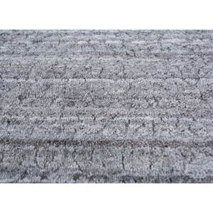 Alfombra de Lana y Viscosa Tejida a Mano con Rayas Grises y Negras para Uso Doméstico-Hwv-13013 - Product Image 3