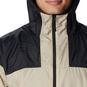 Chaqueta cortavientos impermeable fina personalizada para hombre, cuello alto con cremallera, abrigo personalizado - Product Image 5