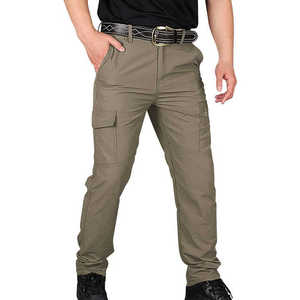 Pantalones Cargo para hombre, pantalones Cargo ajustados para hombre, pantalones Cargo transpirables de secado rápido para hombre, pantalones para exteriores - Product Image 3