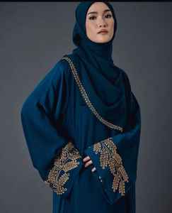 Luxury Dubai Abaya with Intricate Embroidery and Embellishments Elegant Dubai Abaya Made From Best Quality Lightweight - Product Image 3