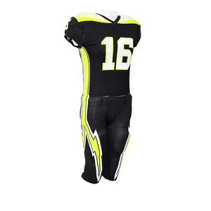 Ensembles d'uniformes de football américain en polyester, vêtements de sport avec design personnalisé, manches courtes, respirants, séchage rapide - Product Image 5