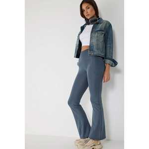 Casual Spanish Letter <b>Patterned</b> Sport <b>Leggings</b> with Side Pocket Winter Spandex Yoga Pants Mid Waist Chiffon Material - Product Image 2