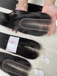 Hd Lace 2x6 4*4 5*5 6*6 Cierre de encaje 13*4 13*6 Encaje Frontal Precio al por mayor 100% Cutícula alineada Cabello humano vietnamita crudo - Product Image 2