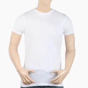 Unisex Jersey kısa kollu Tee omuz bantlama penye pamuk T shirt
