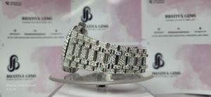 Reloj de Lujo para Hombre con Diamantes Moissanita VVS Totalmente Incrustados de Calidad Prémium y Estilo Antiguo con Envío Gratis - Product Image 4