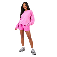 Conjunto de 2 Piezas para Mujer, Invierno 2025, Económico, Casual, Largo, Sólido, Ecológico, Transpirable, de Secado Rápido, Sudadera Deportiva, Corte Regular