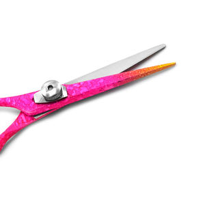 Ciseaux de barbier en acier inoxydable dentelé de haute qualité, 5 pouces, rose, pour couper les cheveux - Product Image 3