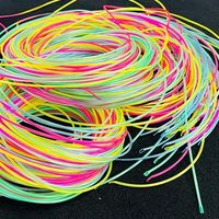Tuiles sensorielles multicolores 3*0,75 mm, câble à fibres optiques scintillantes UV, lumières sensorielles à fibres optiques interactives pour enfants autistes