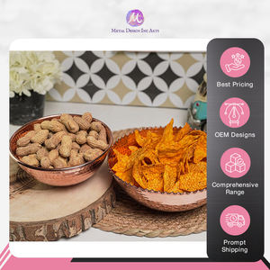 ชามขนมทองแดงสำหรับเสิร์ฟขนมเครื่องใช้บนโต๊ะอาหารของตกแต่งบ้านทำมืออุปกรณ์ตกแต่งบ้าน - Product Image 6