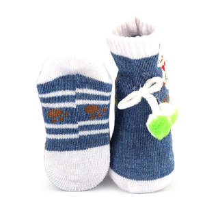 Newborn <b>Booties</b> - Steel Blue - Product Image 2