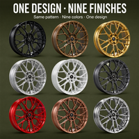 Jantes forgées 2 pièces 10 rayons en bronze antique 18 pouces 5x112 6061-T6 pour Porsche Macan, jantes personnalisées de luxe en alliage, directement de l'usine