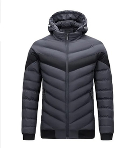 Venta al por mayor personalizado hombres Puffer chaquetas acolchado abrigo de invierno cálido a prueba de viento ligero Streetwear OEM ODM - Product Image 4
