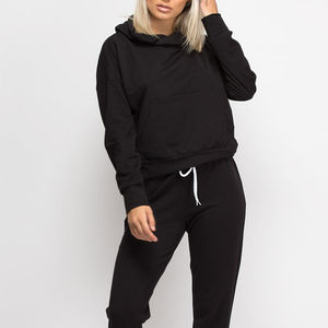 Top vente 100% coton imprimé formation Jogging porter survêtement ensemble femmes personnalisé mode Street Wear pour l'hiver - Product Image 2
