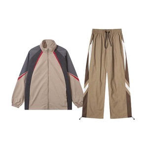 Nouveau Vintage coupe-vent en Nylon vestes d'entraînement pour hommes Logo personnalisé bas actifs survêtement coupe-vent ensembles grande taille hiver - Product Image 1