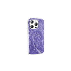 Funda Protectora de Silicona con Diseño Artístico de Pintura con Pincel para iPhone 15 Pro Max, Compatible con MagSafe, Estilo INS - Product Image 1