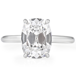 Anillo Solitario de Diamante de Laboratorio con Corte Cojín Antiguo de 3.19 Quilates, Colección de Anillos de Diamantes Elegantes - Product Image 1