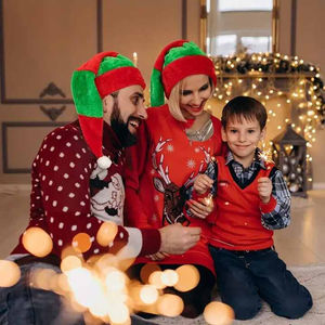 Mini chapeaux de Noël - Bonnet de Père Noël pour la fête du Nouvel An à la maison pour la décoration de la table à manger - Product Image 5