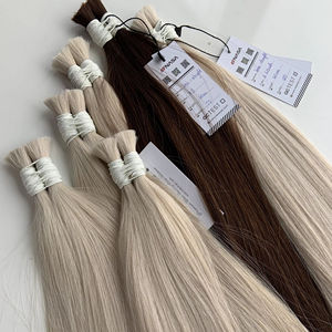 Cabello virgen vietnamita liso Natural de Color claro de calidad superior Extensiones de cabello humano crudo de doble estiramiento Extensiones a granel Colores blanqueados - Product Image 1