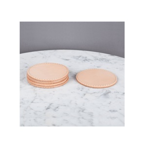 Posavasos de cuero Con oro para tus Bebidas Vino y Bar y uso artesanal pulidos - Product Image 6