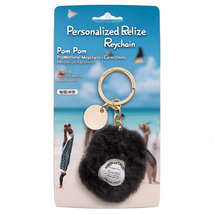 Portachiavi Personalizzato Belize con Pompon, Gadget Promozionali e Moschettoni - Product Image 2