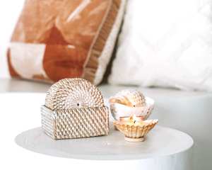 Vietnam Handicrafts Woven Round Rattan <b>Drink</b> <b>Coaster</b> <b>Coaster</b> Cup Mat for Kitchen Hotel Wicker Placemat Plate Charger - Product Image 6