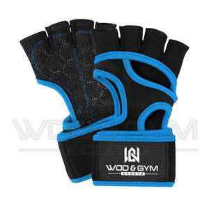Guantes de entrenamiento cruzado Acolchado de silicona Deportes Muñequera ajustable Soporte Fitness WOD Levantamiento de pesas Empuñaduras de gimnasio - Product Image 1