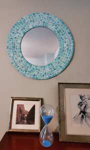 Miroir en mosaïque Aqua - Product Image 2