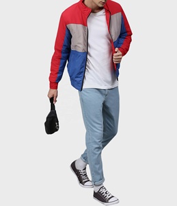 Chaqueta Bomber Multicolor para hombre, cazadora deportiva informal con estilo, para invierno, venta al por mayor - Product Image 5