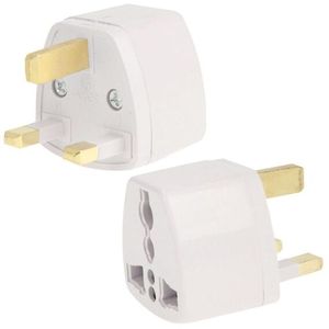 HK UK White Travel <b>Power</b> <b>Adapter</b> - Product Image 1