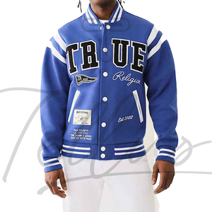 Chaqueta Universitaria de Invierno de Alta Calidad para Hombre y Mujer, Logotipo Bordado en la Parte Delantera, Personalizable, Poliéster/Algodón Transpirable - Product Image 1