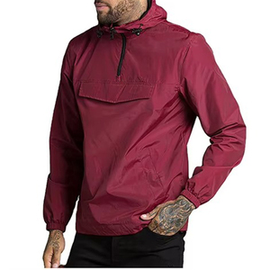 Vestes pour hommes personnalisées OEM, vêtements de sport de mode en tissu imperméable coupe-vent pour la saison d'hiver pour hommes - Product Image 2