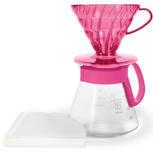 Filtro de café de porcelana fina para verter sobre, tamaño 02, rosa - Product Image 2