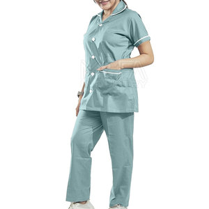 Venta al por mayor de secado rápido de las mujeres Scrub traje de algodón hecho uniformes de enfermera uniformes de hospital en Pakistán - Product Image 4