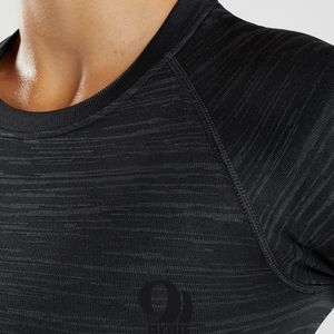 Top Corto Nuevo para Mujer, Personalizado, Transpirable, Informal, para Fitness, Yoga, Gimnasio, Ejercicio, Tejido de Punto, Ropa Deportiva, Talla Grande, Corto, 100% - Product Image 5