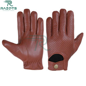 Guantes cómodos de piel de oveja de calidad superior Guantes de invierno de moda personalizados para ciclismo Trabajo al aire libre Diario - Product Image 3