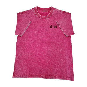 Venta en línea Hombres Acid Wash Camisetas Peso ligero Tamaño personalizado Hombres Acid Wash Camisetas para la venta - Product Image 1