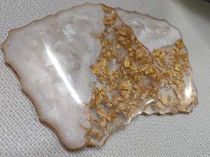 Posavasos de té de resina epoxi personalizado con ilustraciones brillantes para bodas y regalos de eventos posavasos de té de resina Premium para oficina en casa - Product Image 4