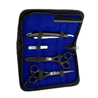 Kit de ciseaux amincissants de coiffeur de qualité supérieure ciseaux de coiffeur enduits de couleur avec peigne et épingle, kit complet de salon de coiffure