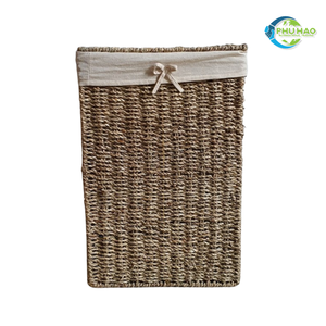 CESTA DE ALMACENAMIENTO DE JACINTO DE AGUA DE Bambú de Ratán Hecha a Mano Tejida a Mano con Forro de Algodón Acogedor Ideal para Almacenamiento y Decoración - Product Image 3