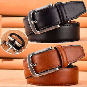 Cinturón Reversible de Cuero Genuino para Hombre, Elegante Cinturón de Vestir con Hebilla Ajustable, Transpirable, Ideal para Regalo - Product Image 2