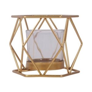 เชิงเทียนทองเหลือง2ชุดสำหรับแสงเทียนโต๊ะอาหารค่ำเชิงเทียนเสาประตู - Product Image 5